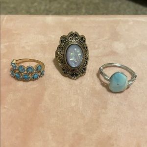 Funky ring set size 7-8